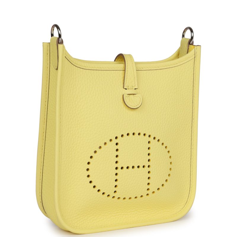 Hermes Evelyne TPM Limoncello Clemence Palladium Hardware - Image 2
