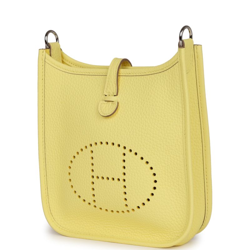 Hermes Evelyne TPM Limoncello Clemence Palladium Hardware - Image 3