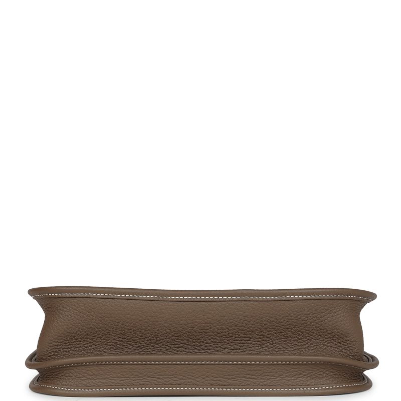Hermes Evelyne III PM Etoupe Clemence Palladium Hardware - Image 5