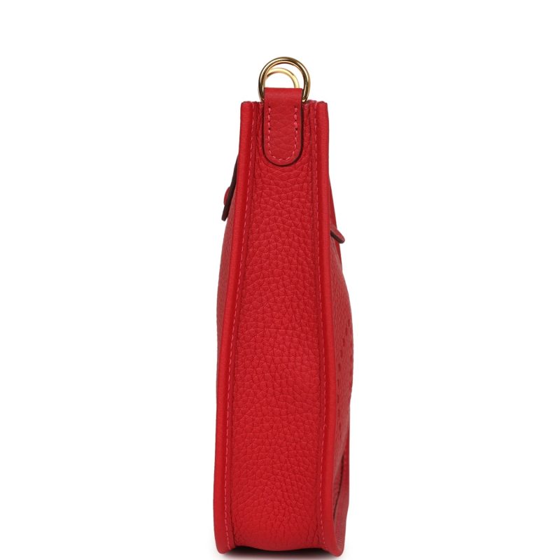 Hermes Evelyne TPM Vermillion Clemence Gold Hardware - Image 4