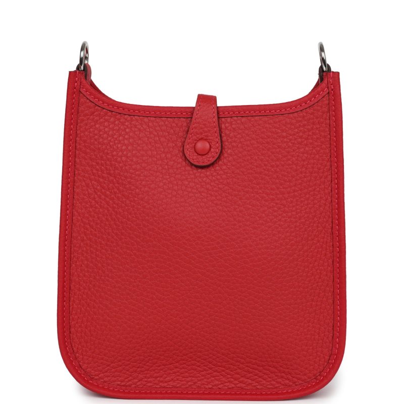 Hermes Evelyne TPM Vermillion Clemence Palladium Hardware - Image 5