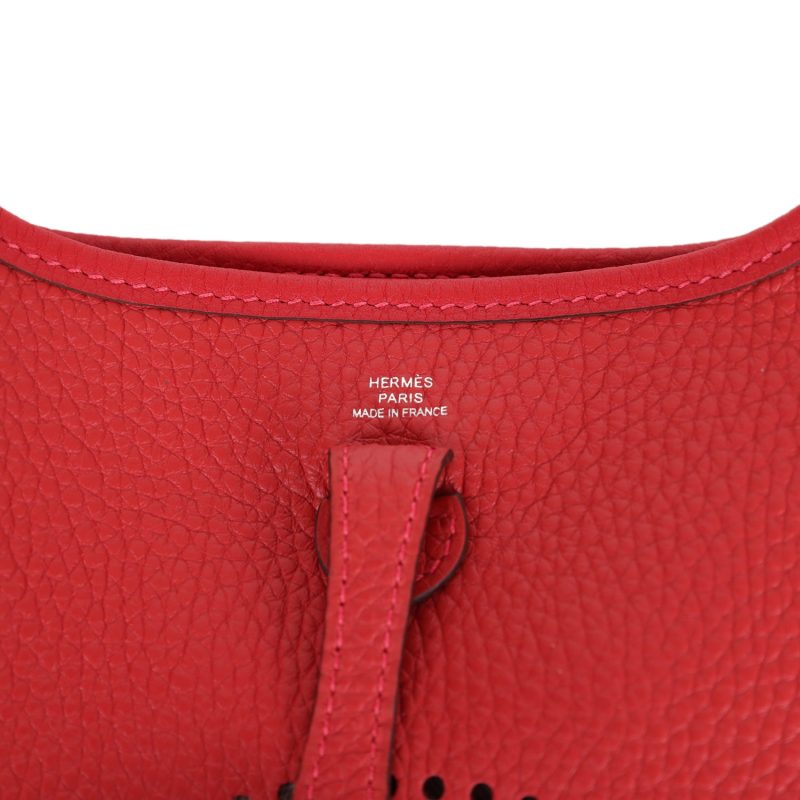 Hermes Evelyne TPM Vermillion Clemence Palladium Hardware - Image 7