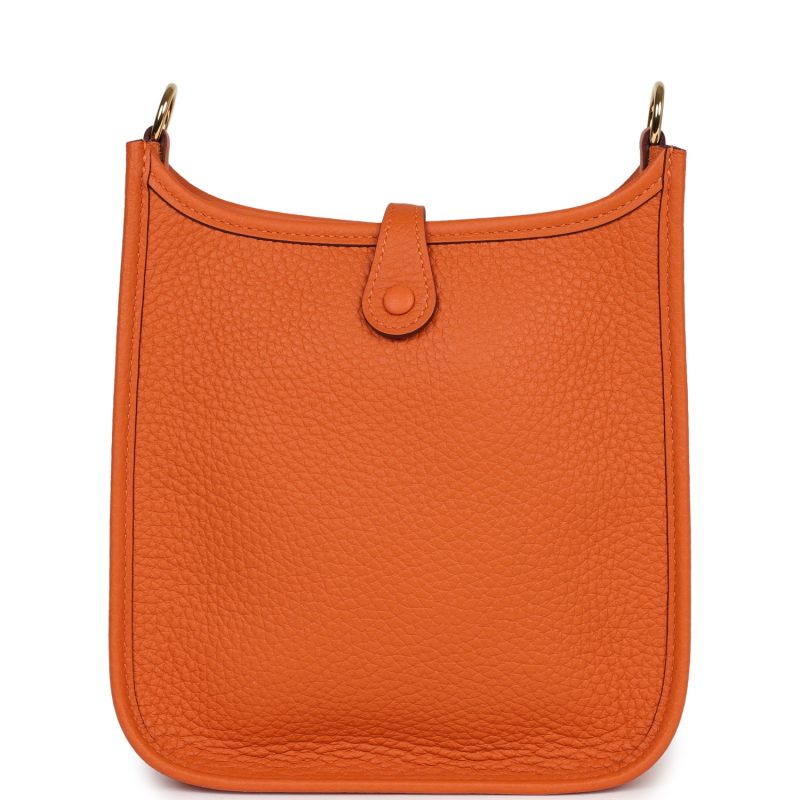 Hermes Evelyne TPM Orange Clemence Gold Hardware - Image 5