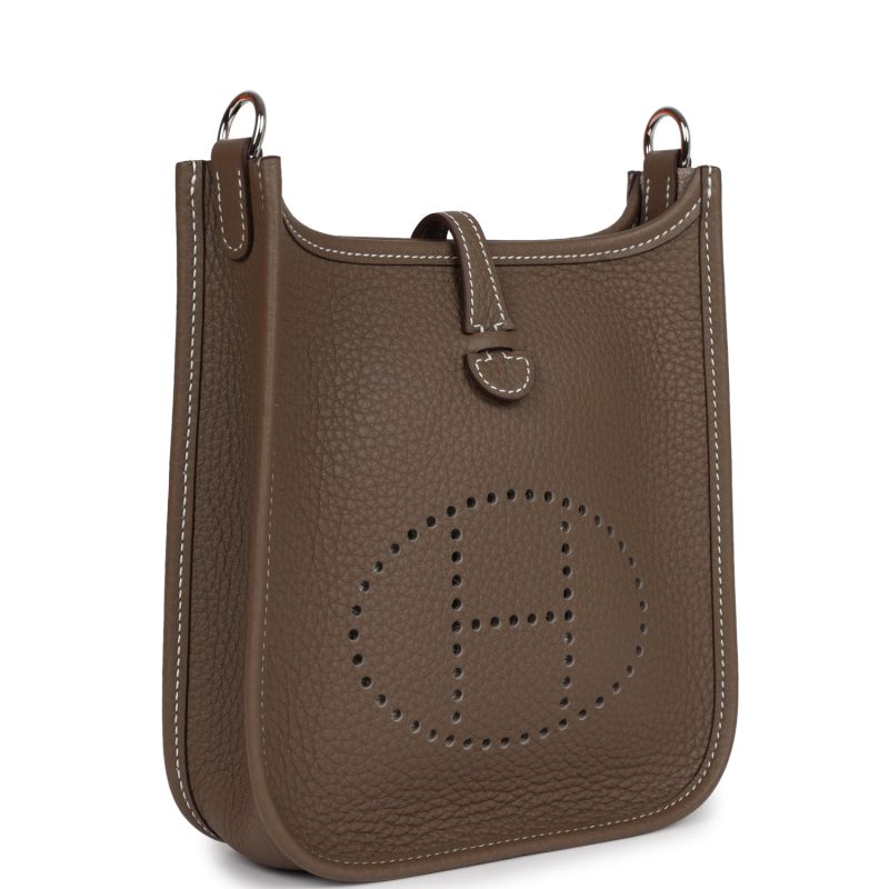 Hermes Evelyne TPM Etoupe Clemence Palladium Hardware - Image 2