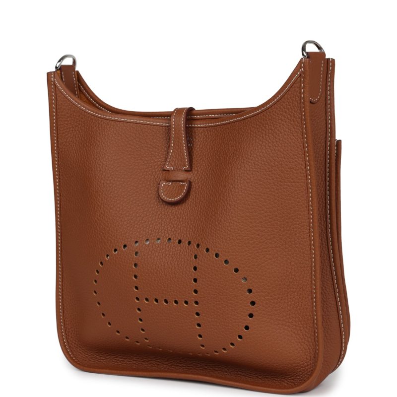 Hermes Evelyne III PM Gold Clemence Palladium Hardware - Image 3