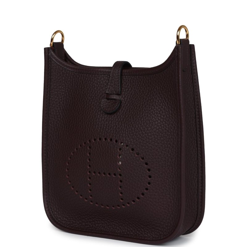 Hermes Evelyne TPM Rouge Sellier Clemence Gold Hardware - Image 3