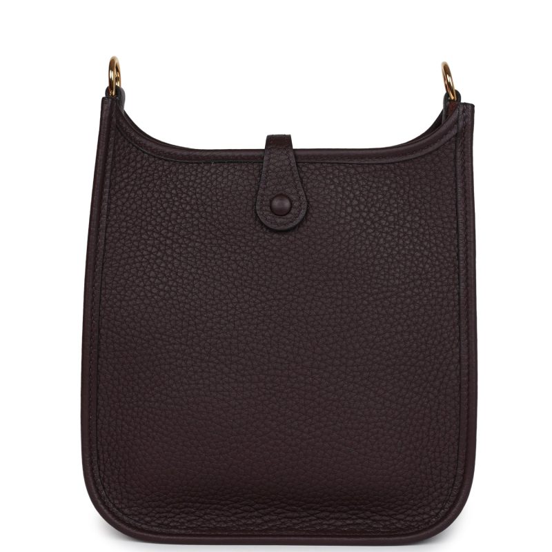 Hermes Evelyne TPM Rouge Sellier Clemence Gold Hardware - Image 5