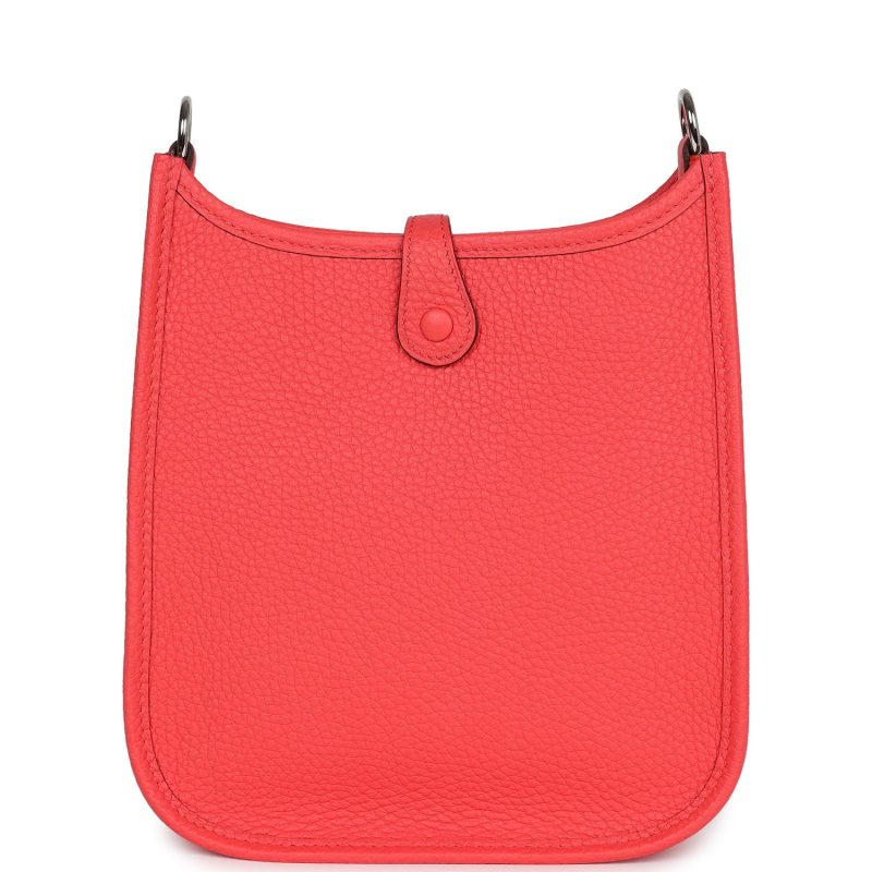 Hermes Evelyne TPM Rose Texas Clemence Palladium Hardware - Image 5