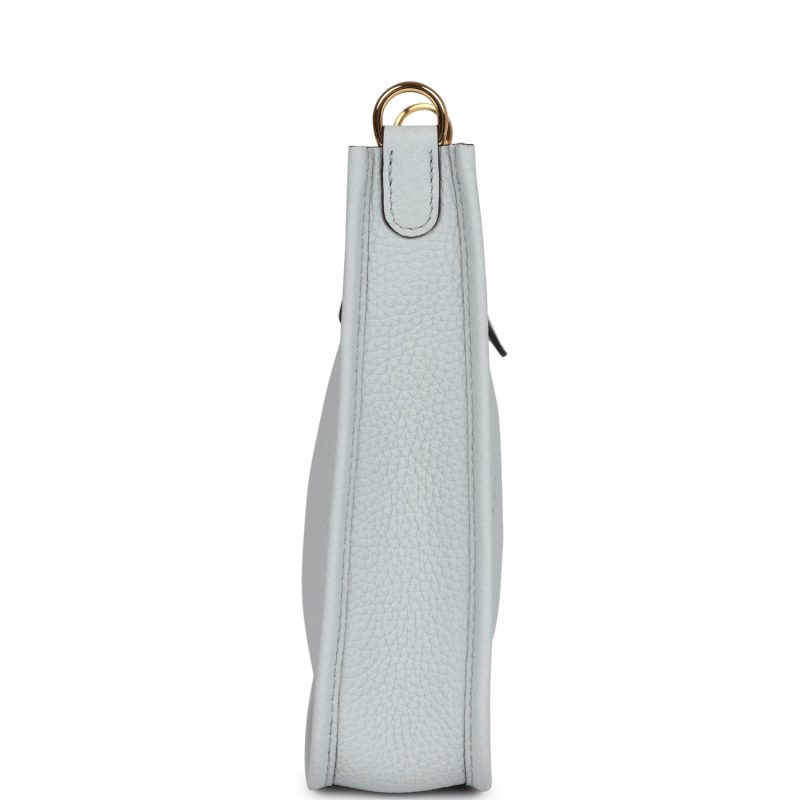 Hermes Evelyne TPM Bleu Pale Clemence Gold Hardware - Image 4