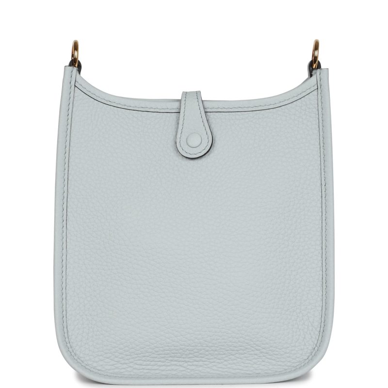 Hermes Evelyne TPM Bleu Pale Clemence Gold Hardware - Image 5