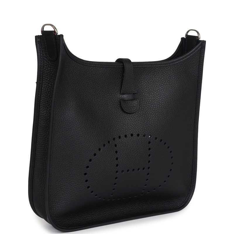 Hermes Evelyne III PM Black Clemence Palladium Hardware - Image 2