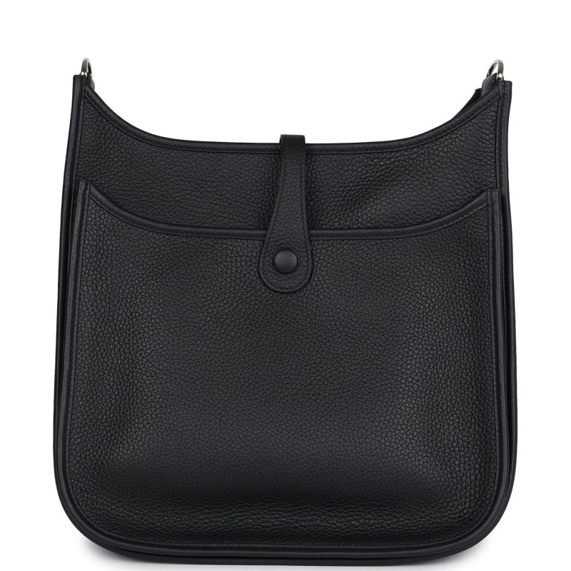 Hermes Evelyne III PM Black Clemence Palladium Hardware - Image 5