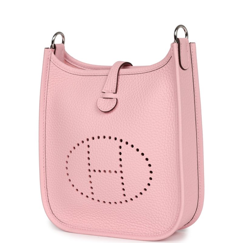 Hermes Evelyne TPM Rose Sakura Clemence Palladium Hardware - Image 3