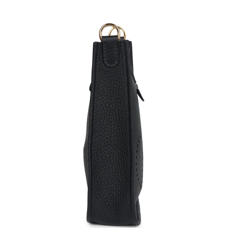 Hermes Evelyne TPM Black Clemence Gold Hardware - Image 4