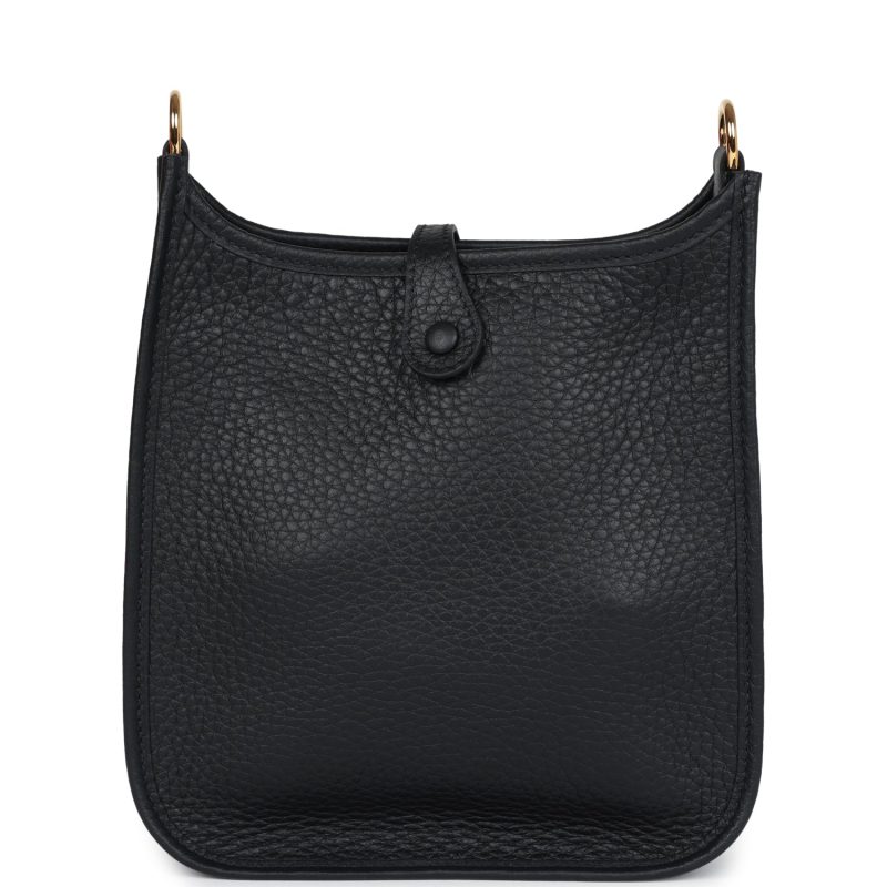 Hermes Evelyne TPM Black Clemence Gold Hardware - Image 5