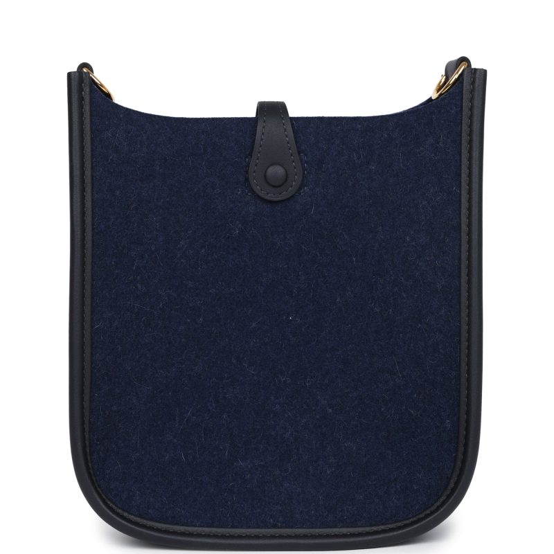 Hermes Evelyne TPM Bleu Nuit Feutre and Caban Swift Gold Hardware - Image 5