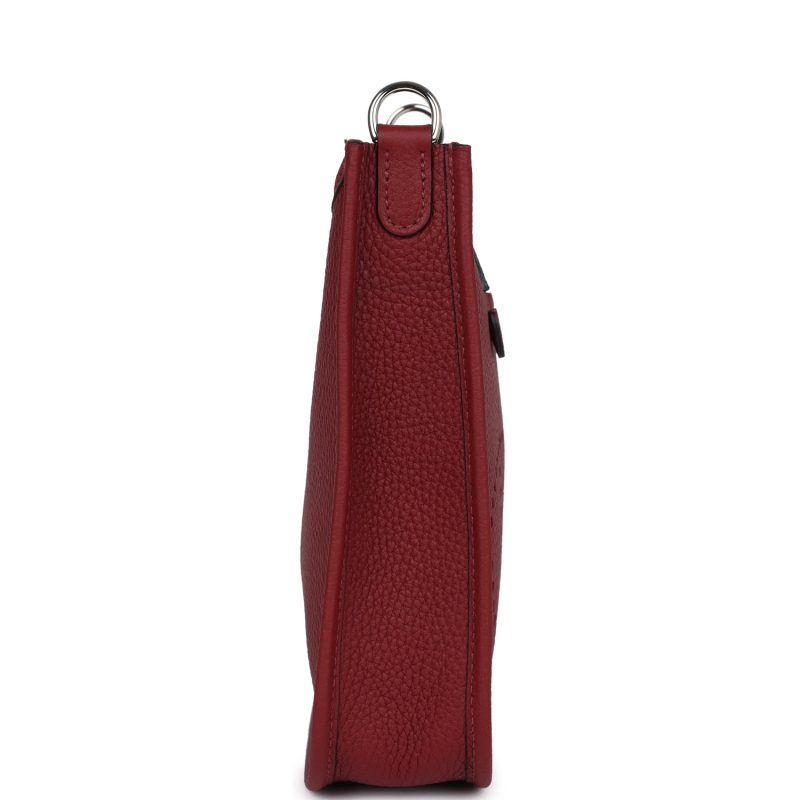 Hermes Evelyne TPM Rouge H Clemence Palladium Hardware - Image 4