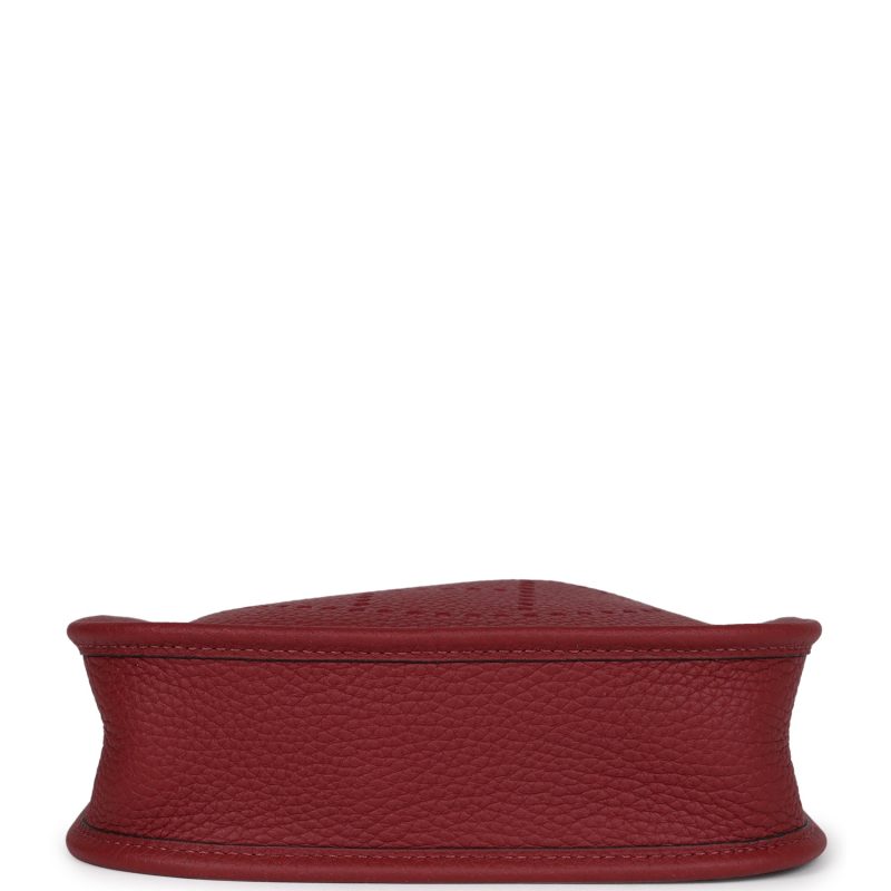 Hermes Evelyne TPM Rouge H Clemence Palladium Hardware - Image 6