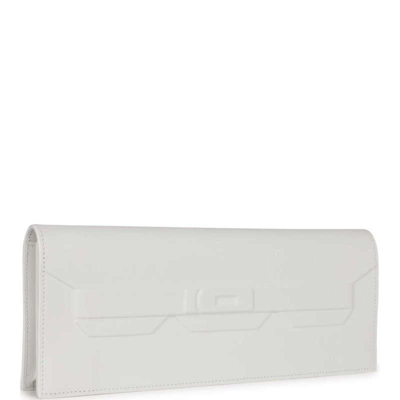Hermes Shadow Kelly Cut New White Swift - Image 2