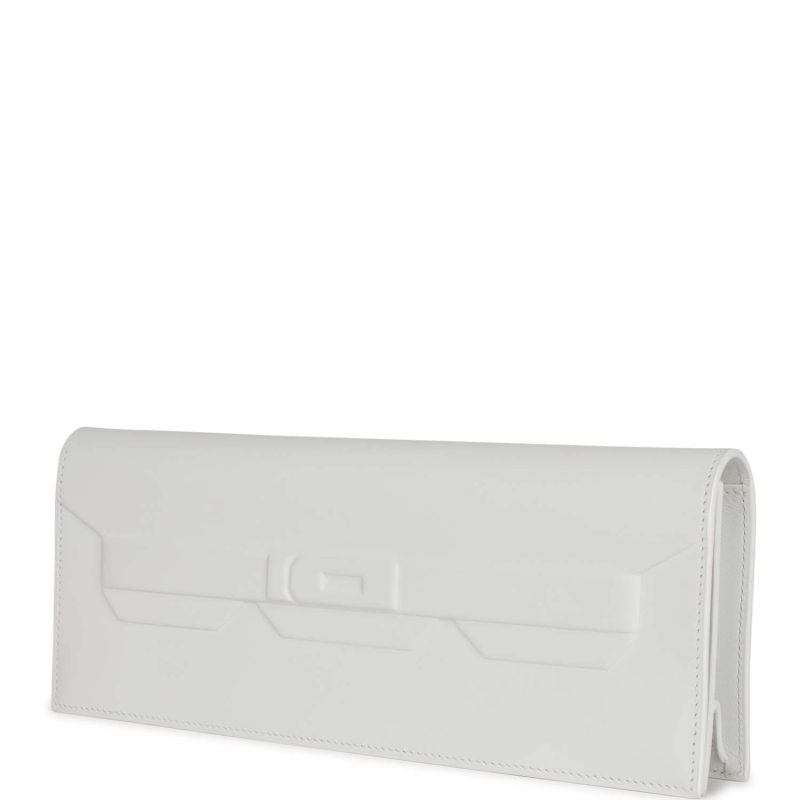 Hermes Shadow Kelly Cut New White Swift - Image 3