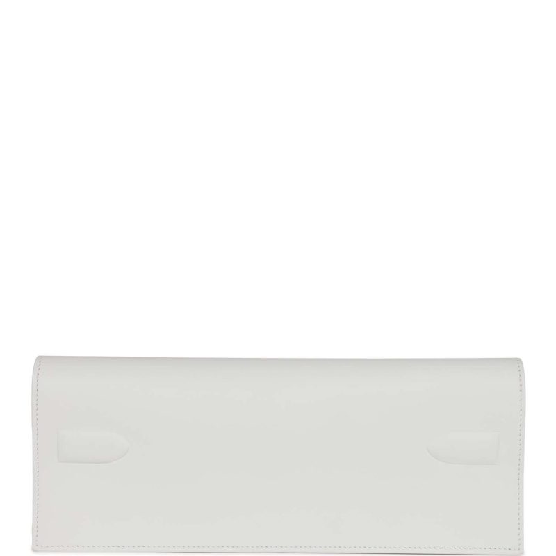 Hermes Shadow Kelly Cut New White Swift - Image 5