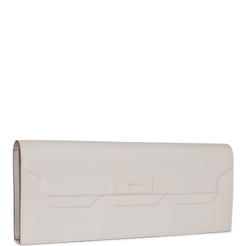 Hermes Shadow Kelly Cut Gris Pale Swift - Image 2