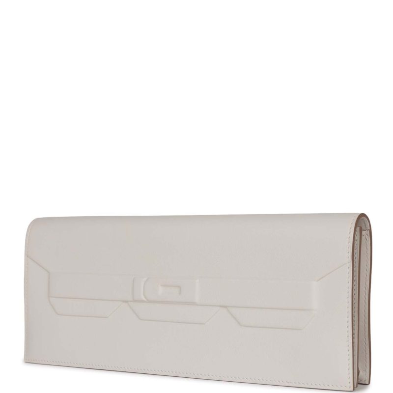 Hermes Shadow Kelly Cut Gris Pale Swift - Image 3