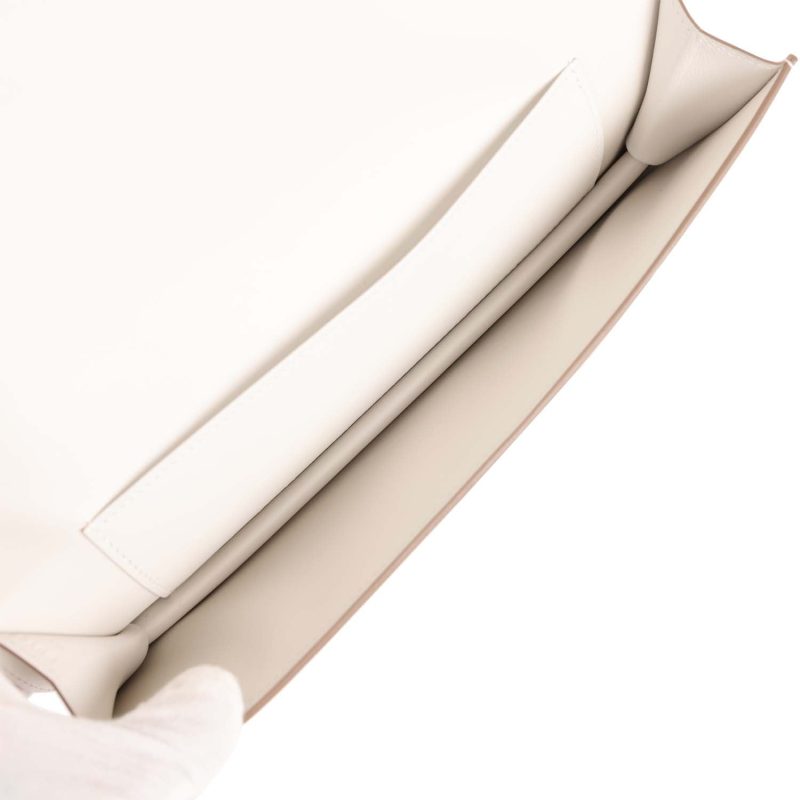 Hermes Shadow Kelly Cut Gris Pale Swift - Image 8