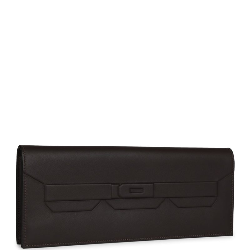 Hermes Shadow Kelly Cut Ebene Swift Calfskin - Image 2