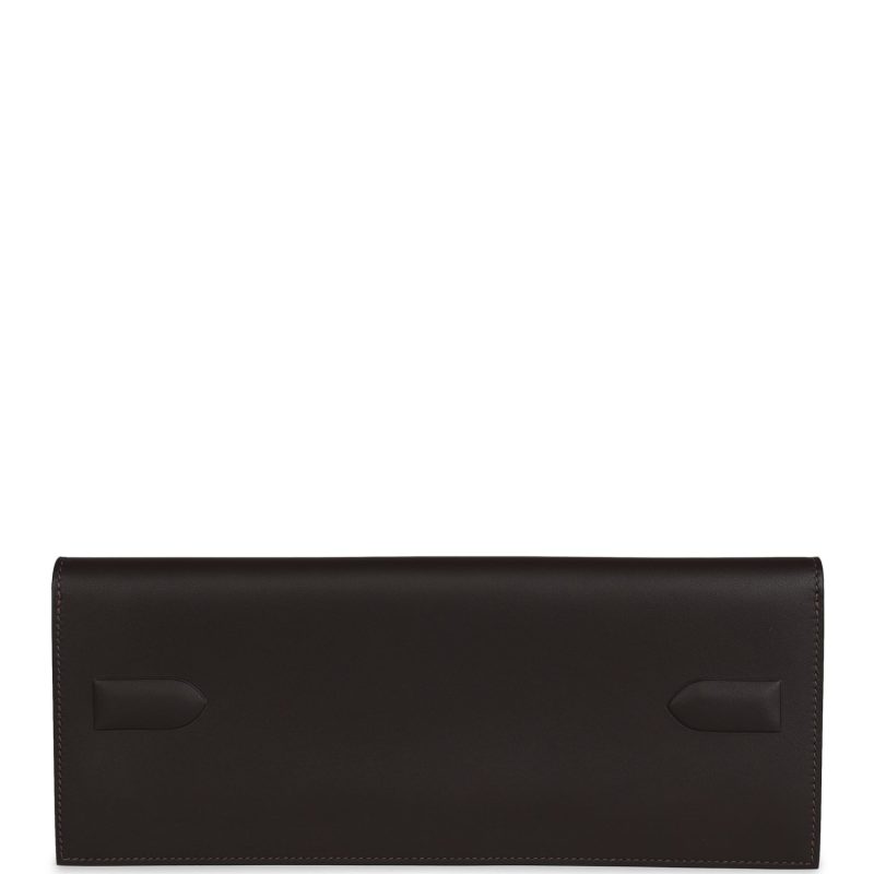 Hermes Shadow Kelly Cut Ebene Swift Calfskin - Image 5