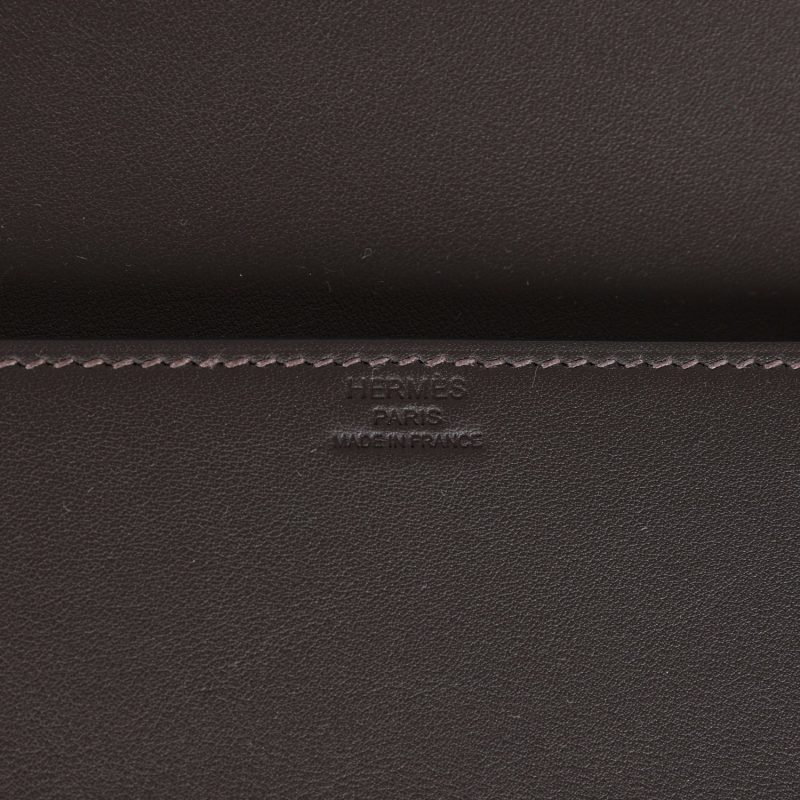 Hermes Shadow Kelly Cut Ebene Swift Calfskin - Image 7