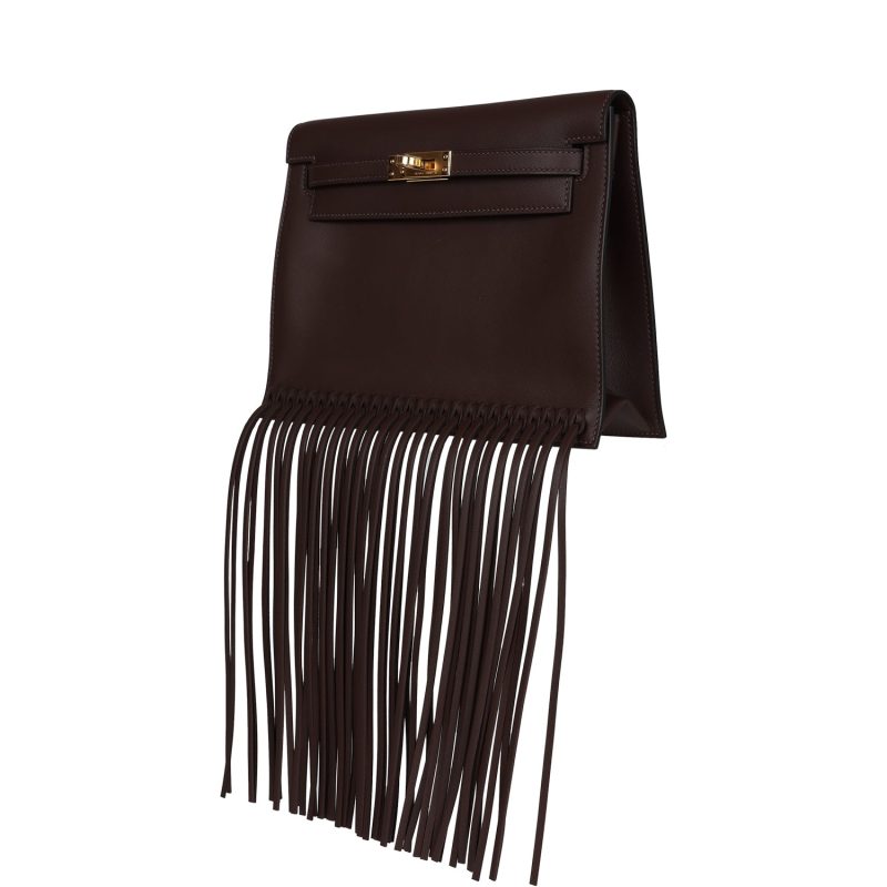 Hermes Kelly Danse Anate Moka Swift Gold Hardware - Image 3