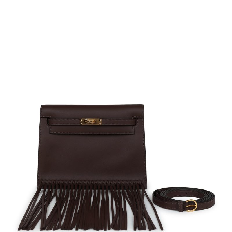 Hermes Kelly Danse Anate Moka Swift Gold Hardware - Image 7