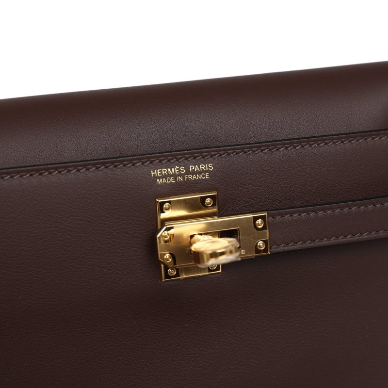 Hermes Kelly Danse Anate Moka Swift Gold Hardware - Image 8