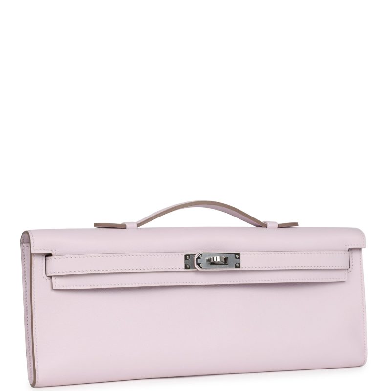 Hermes Kelly Cut Mauve Pale Swift Palladium Hardware - Image 2