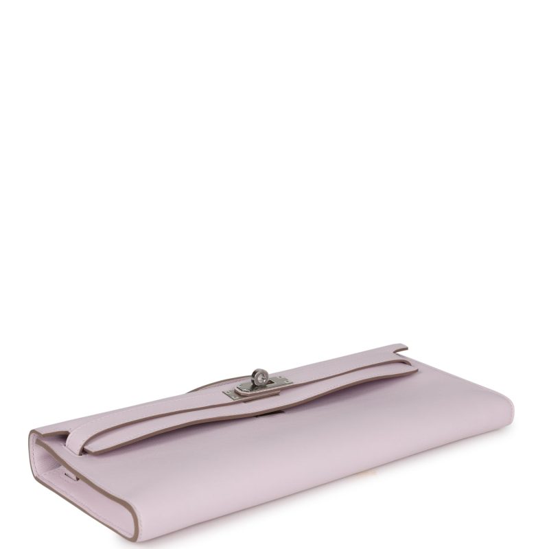 Hermes Kelly Cut Mauve Pale Swift Palladium Hardware - Image 5
