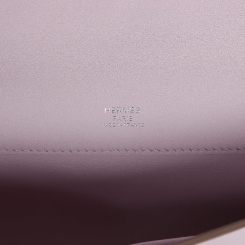 Hermes Kelly Cut Mauve Pale Swift Palladium Hardware - Image 6