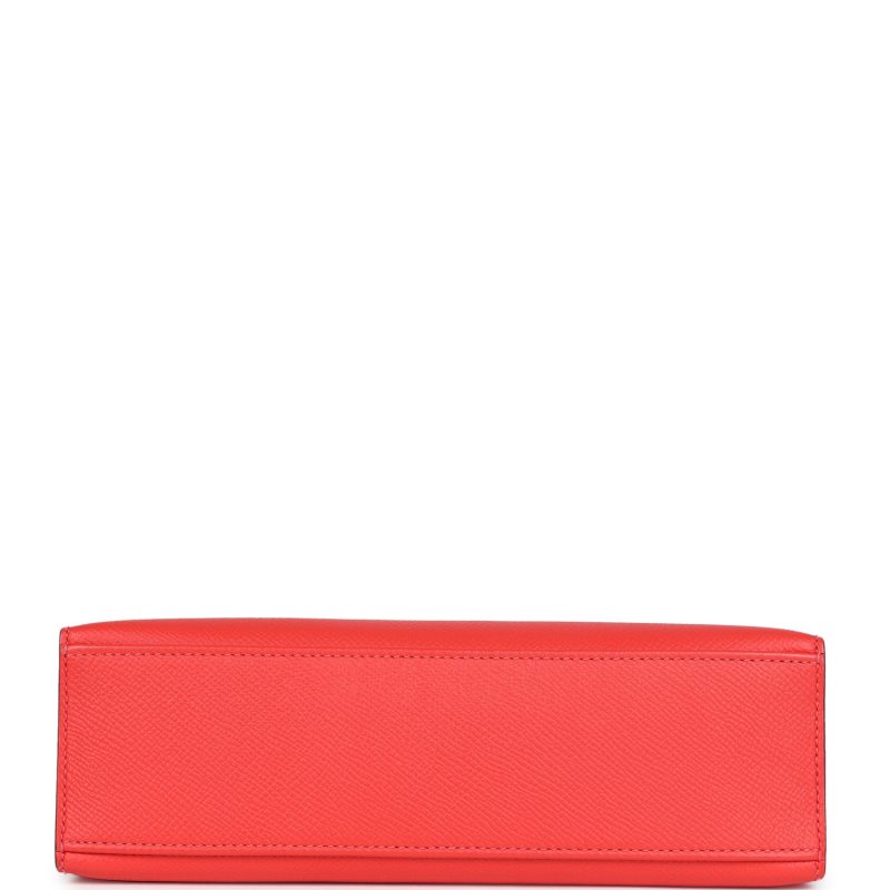 Hermes Kelly Pochette Rose Jaipur Epsom Gold Hardware - Image 5