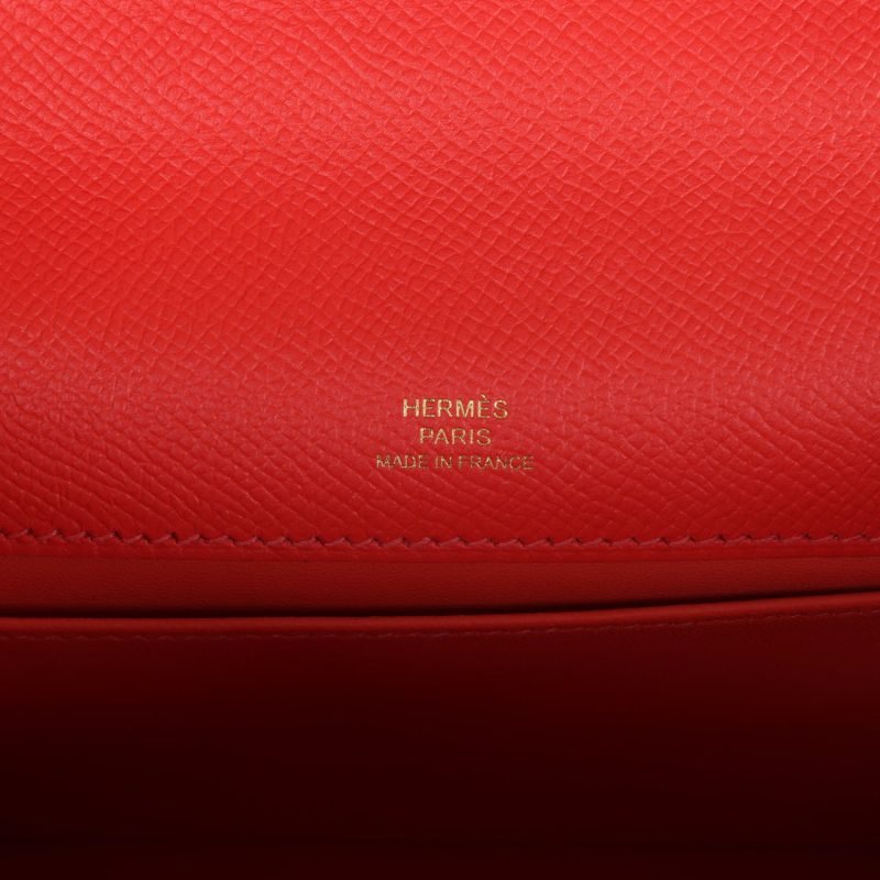 Hermes Kelly Pochette Rose Jaipur Epsom Gold Hardware - Image 7