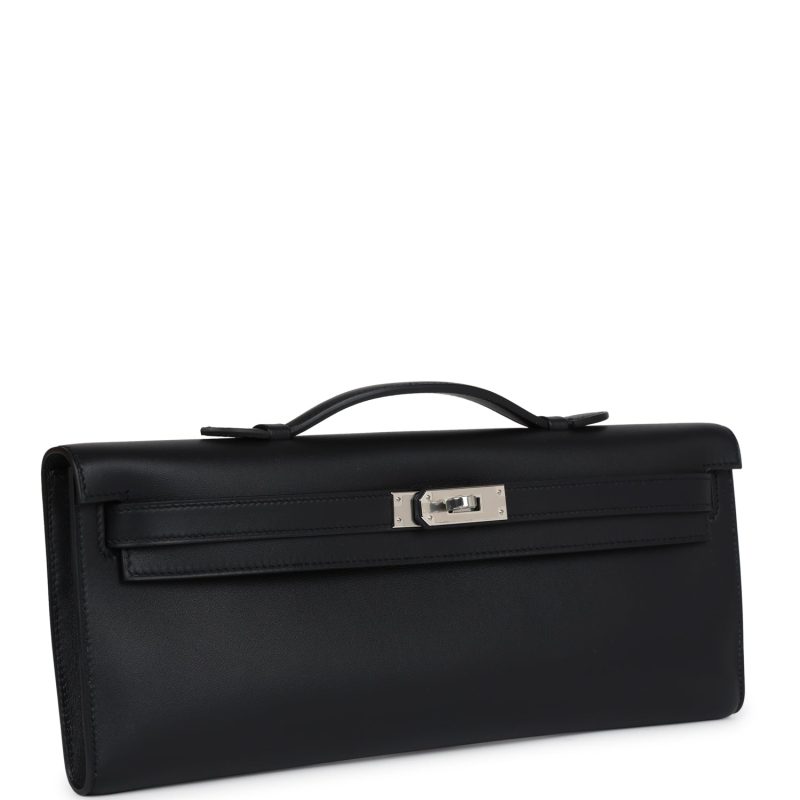 Hermes Kelly Cut Black Swift Palladium Hardware - Image 2