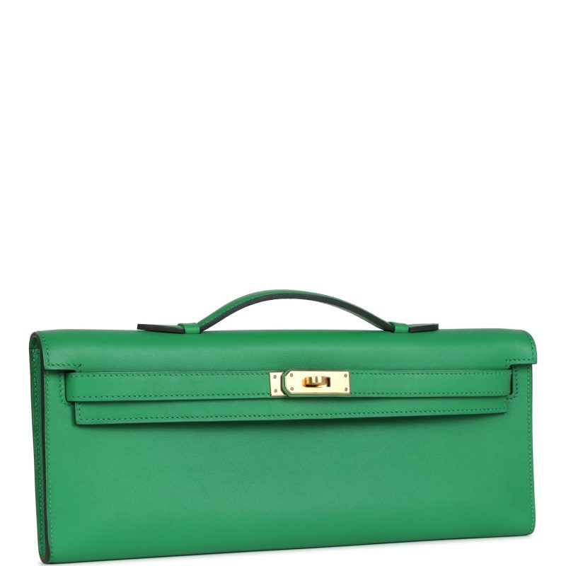 Hermes Kelly Cut Bambou Swift Gold Hardware - Image 2