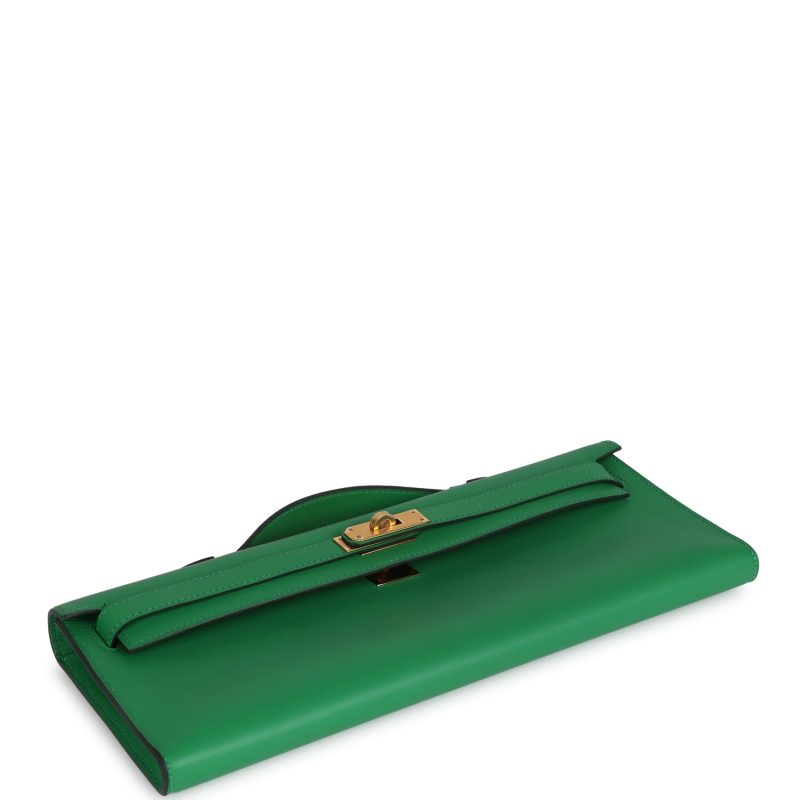 Hermes Kelly Cut Bambou Swift Gold Hardware - Image 6