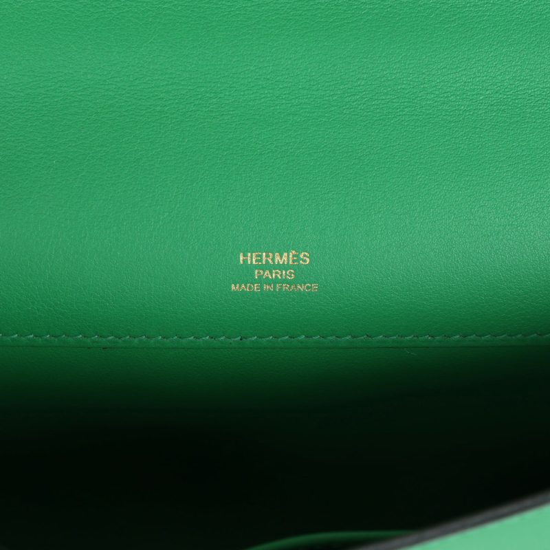 Hermes Kelly Cut Bambou Swift Gold Hardware - Image 7