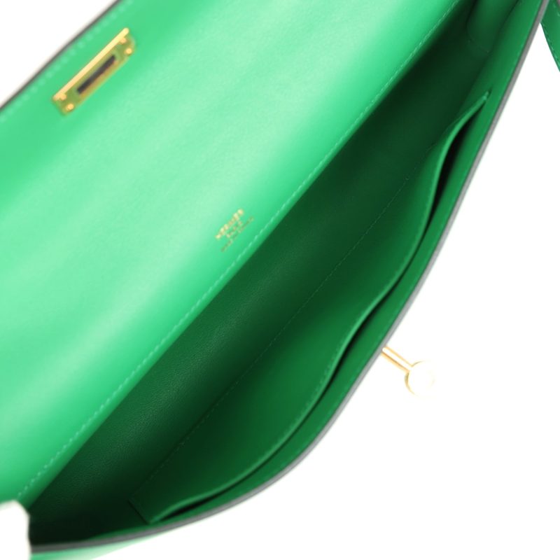 Hermes Kelly Cut Bambou Swift Gold Hardware - Image 8