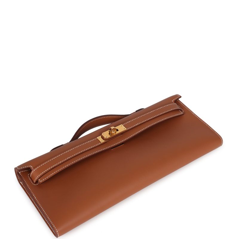 Hermes Kelly Cut Gold Swift Gold Hardware - Image 6