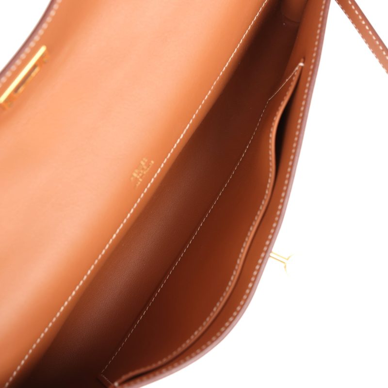 Hermes Kelly Cut Gold Swift Gold Hardware - Image 8