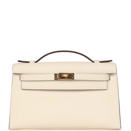 Hermes Kelly Pochette Nata Swift Gold Hardware