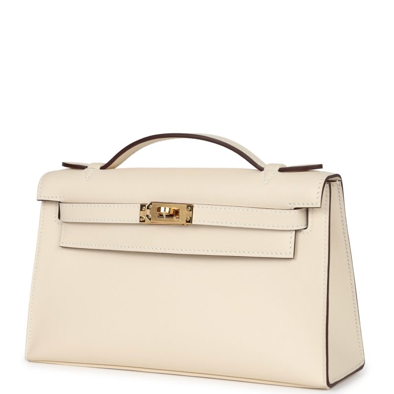 Hermes Kelly Pochette Nata Swift Gold Hardware - Image 3