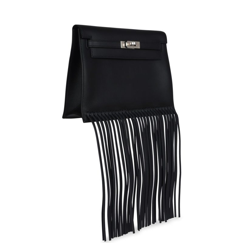 Hermes Kelly Danse Anate Black Swift Palladium Hardware - Image 2