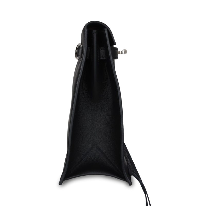 Hermes Kelly Danse Anate Black Swift Palladium Hardware - Image 4
